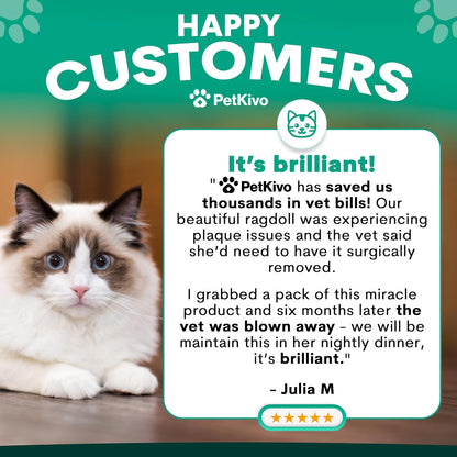 PetKivo Catbiotic™ – Daily Oral Hygiene Powder for Cats